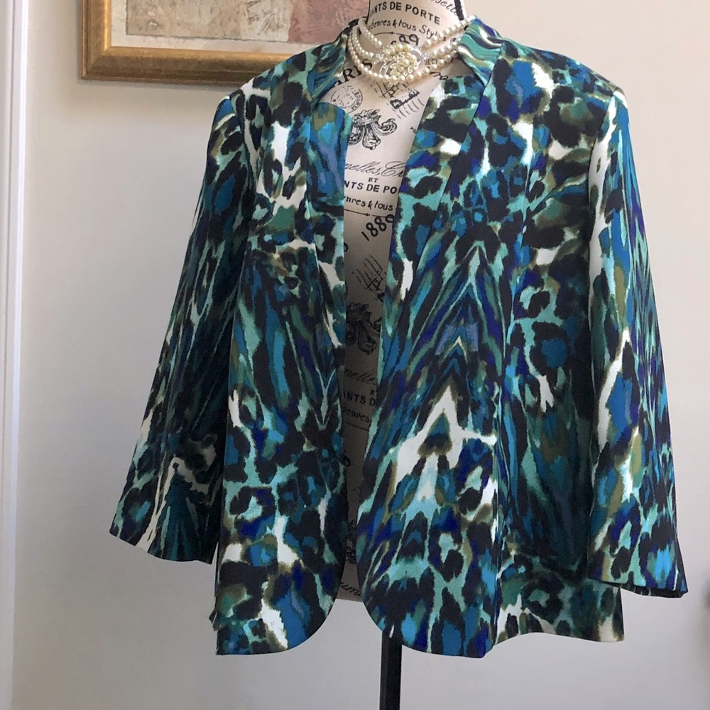 Kasper Multicolr print blazer